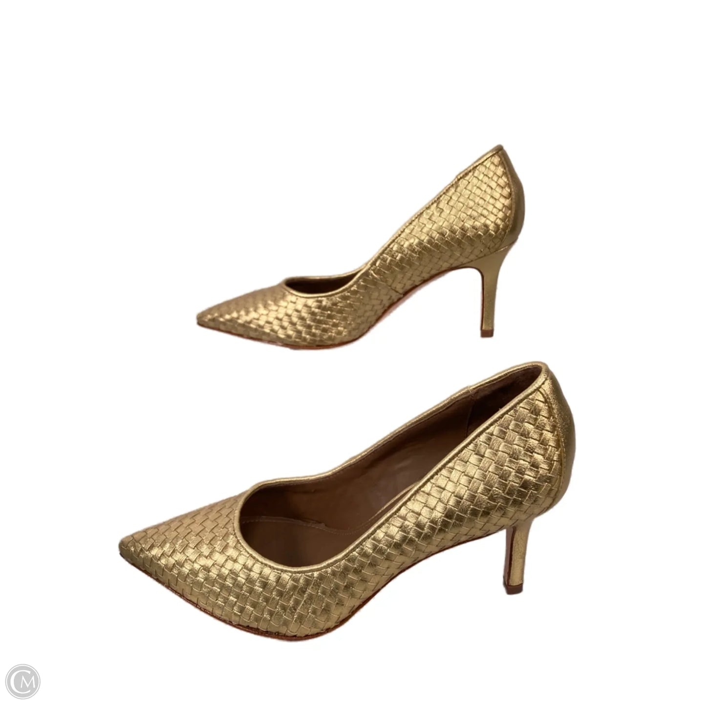 Shoes Heels Stiletto By Donald Pliner In Gold, Size: 7