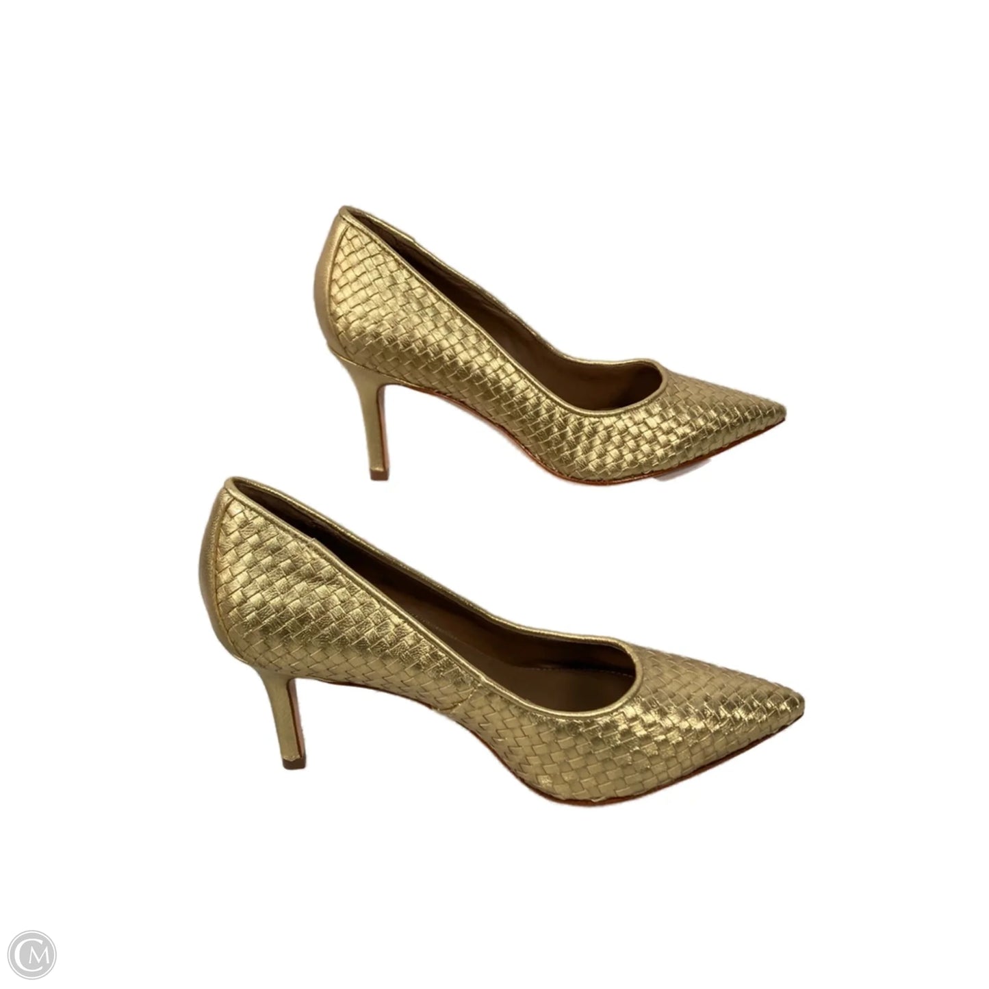 Shoes Heels Stiletto By Donald Pliner In Gold, Size: 7