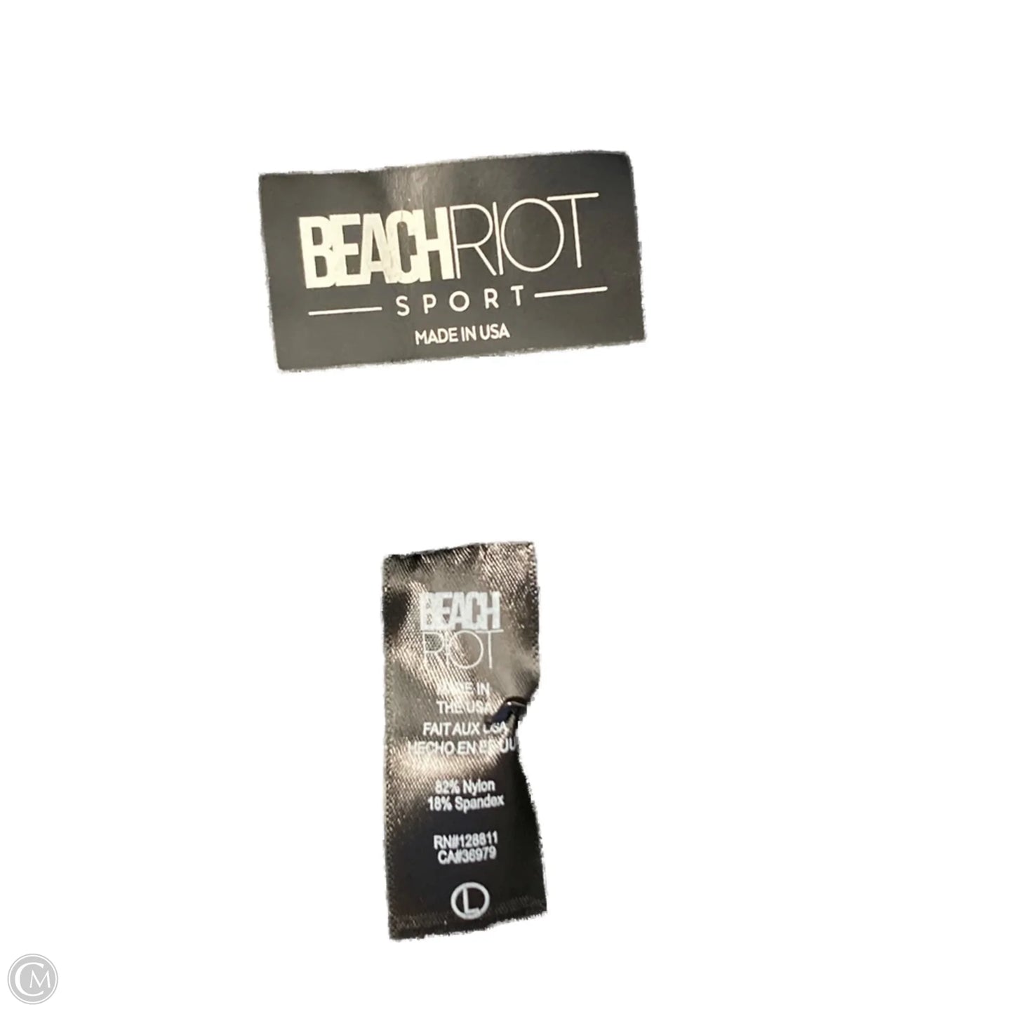 Athletic Leggings By Beach Riot In Black, Size: L