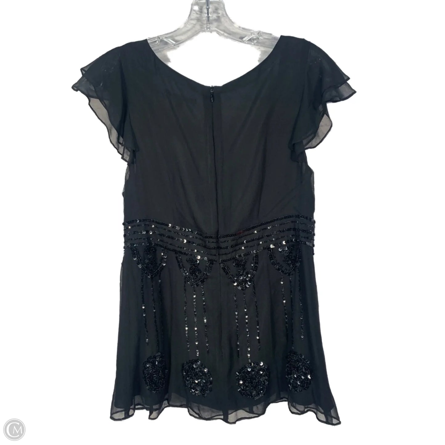 Blouse Short Sleeve By Nanette Lepore In Black, Size: S