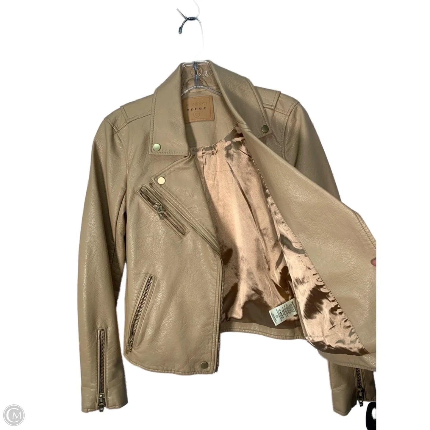 Jacket Moto By Blanknyc In Tan, Size: Xs