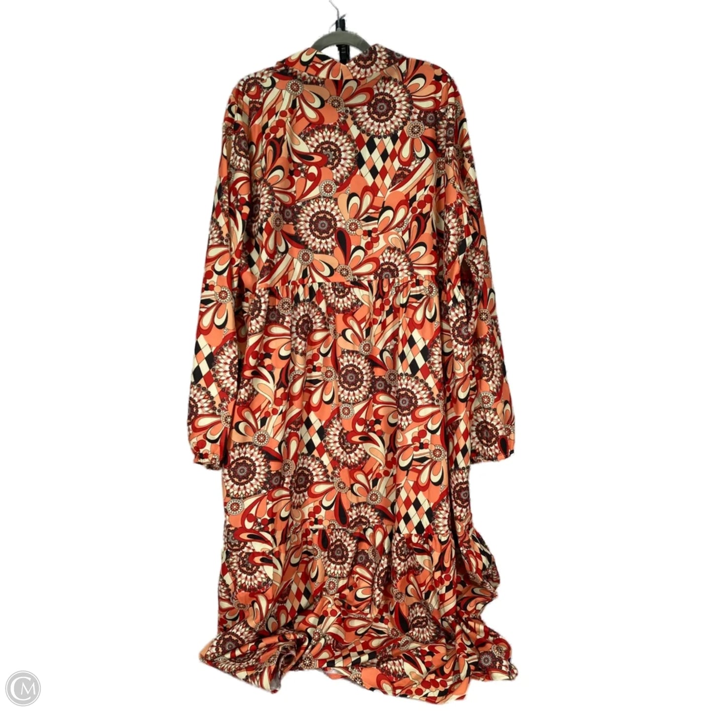 Dress Party Short By First Love In Orange & Red, Size: 3x