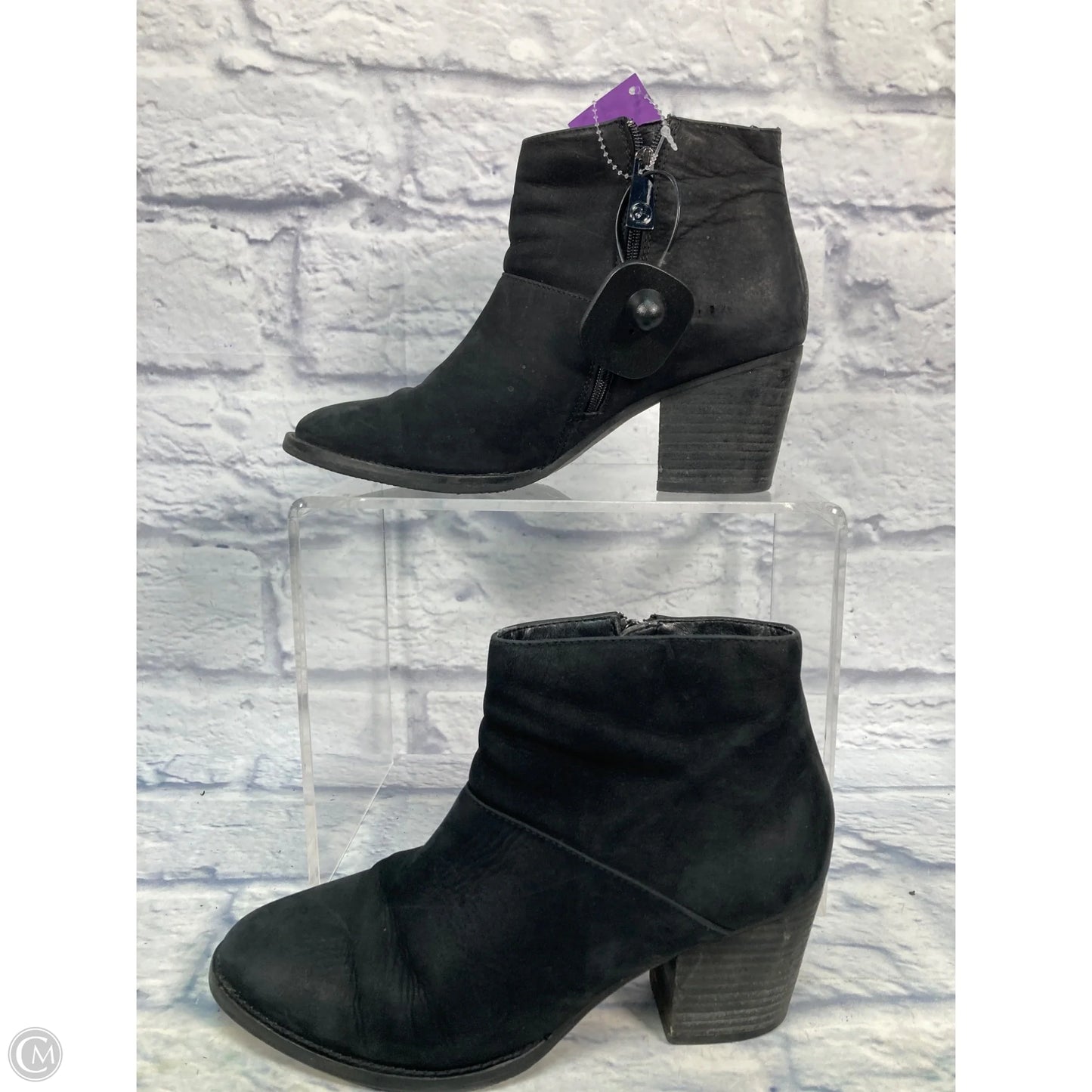 Boots Ankle Heels By Blondo In Black, Size: 8