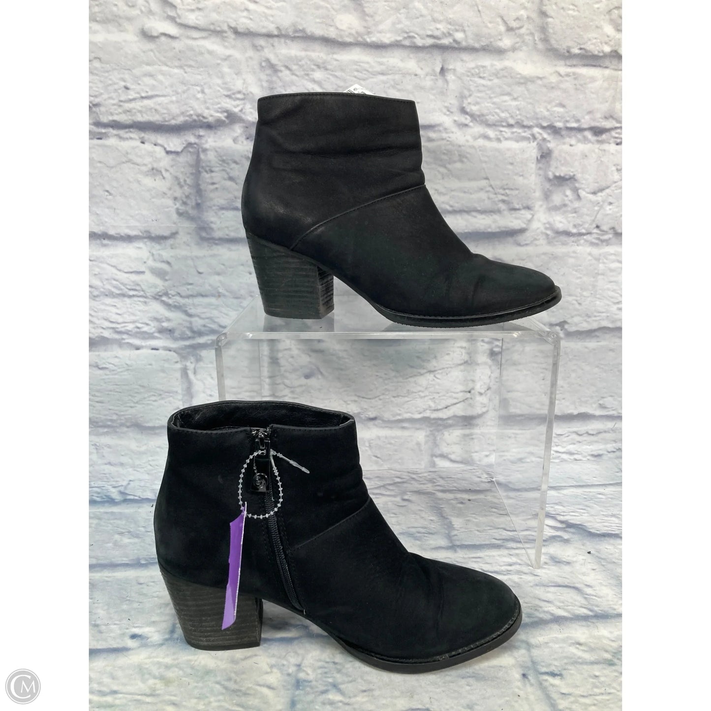 Boots Ankle Heels By Blondo In Black, Size: 8