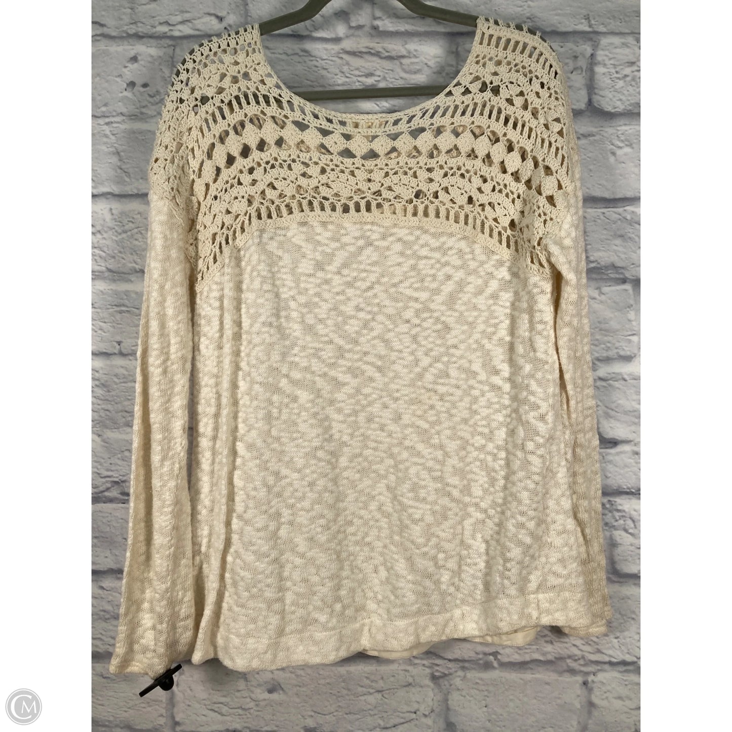Sweater By Meadow Rue In Cream, Size: L