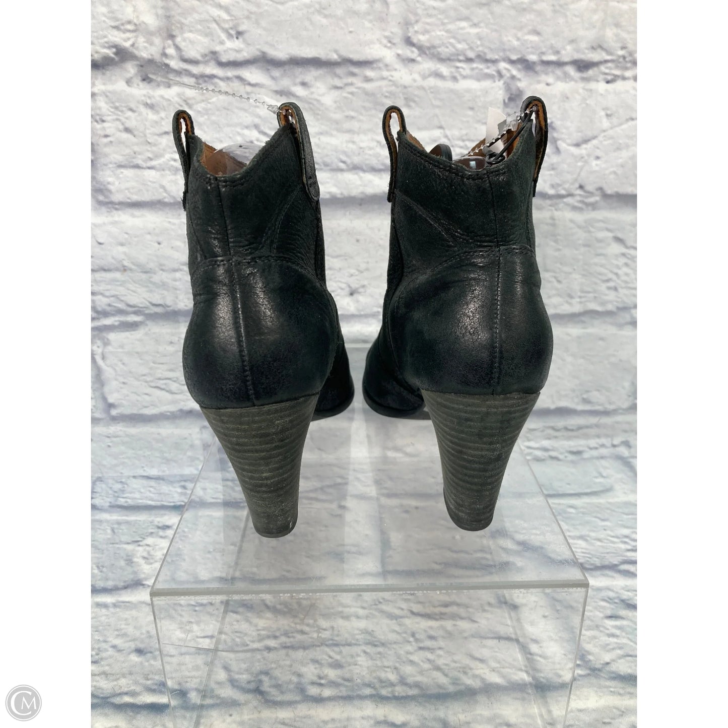Boots Ankle Heels By Clarks In Black, Size: 9.5