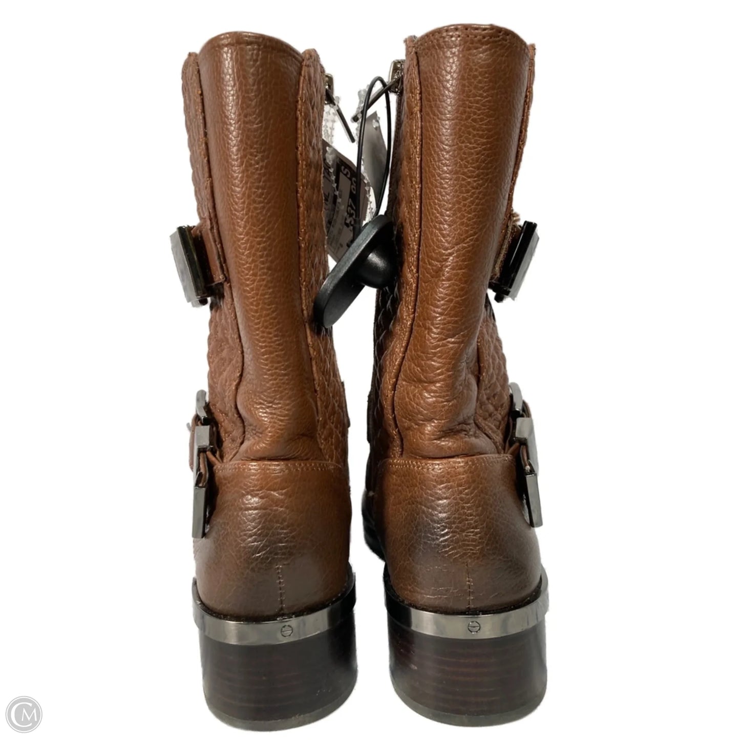 Boots Mid-calf Heels By Vince Camuto In Brown, Size: 8