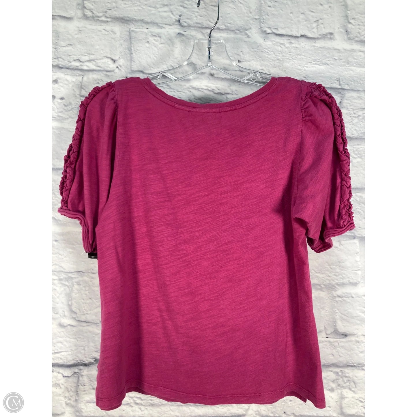 Top Short Sleeve By Maeve In Purple, Size: S