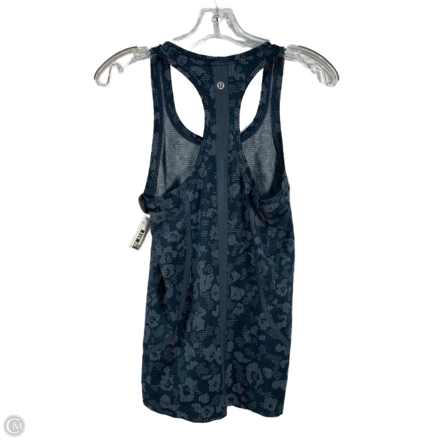 Athletic Tank Top By Lululemon In Blue & White, Size: S