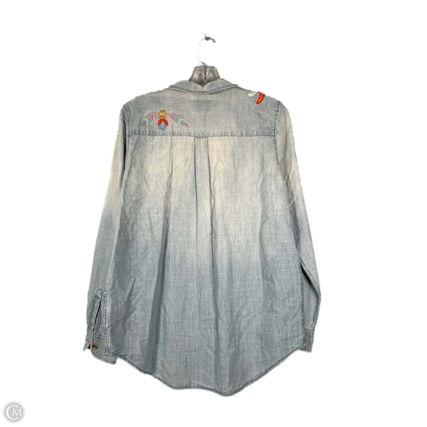 Top Long Sleeve By Maeve In Blue, Size: S