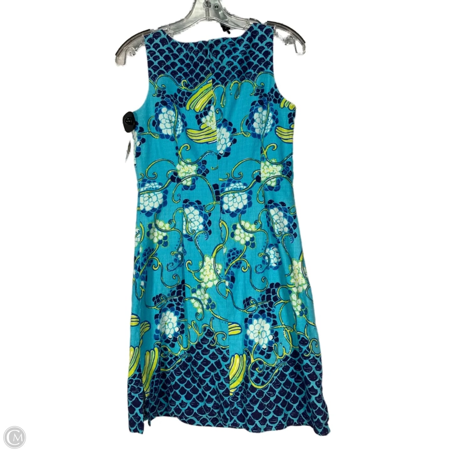 Dress Designer By Lilly Pulitzer In Blue & Green, Size: Xs