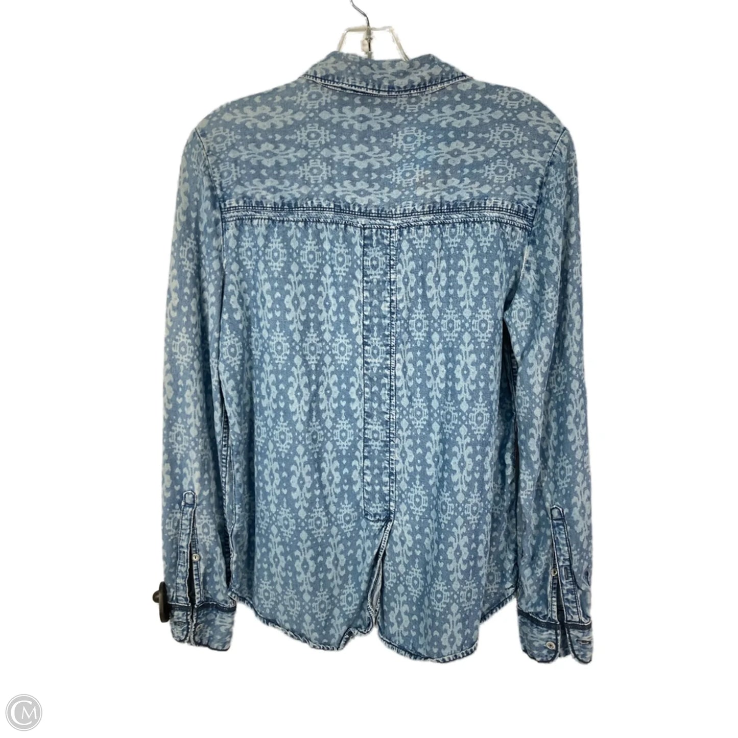 Top Long Sleeve By Holding Horses In Blue, Size: S