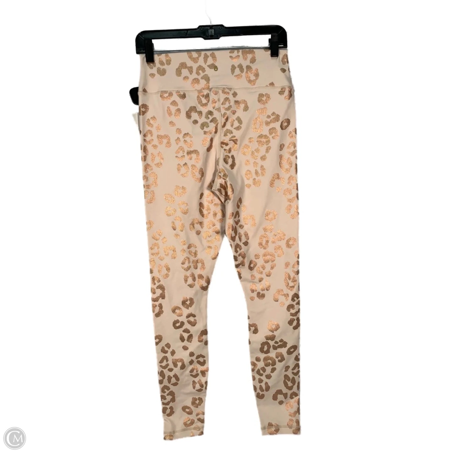 Athletic Leggings By Spiritual Gangster In Gold & Pink, Size: L