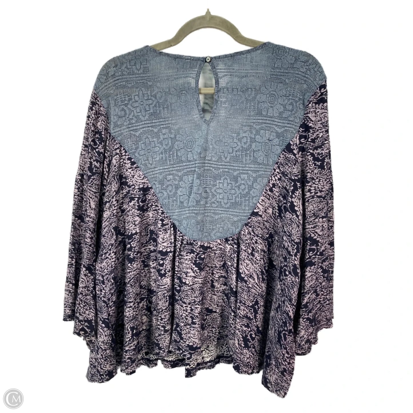 Top Long Sleeve By Akemi And Kin In Blue & Purple, Size: M