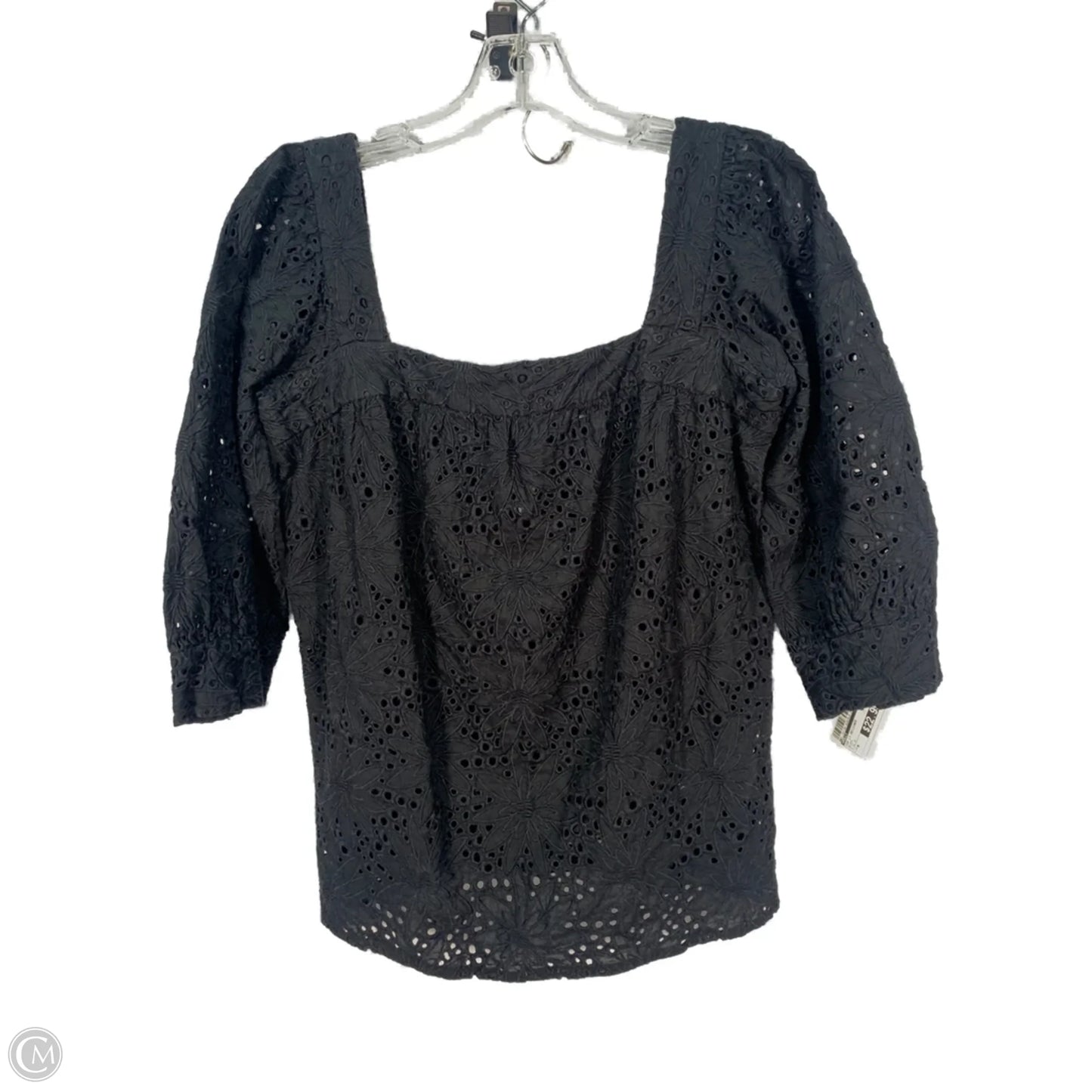 Top Long Sleeve Designer By Milly In Black, Size: M