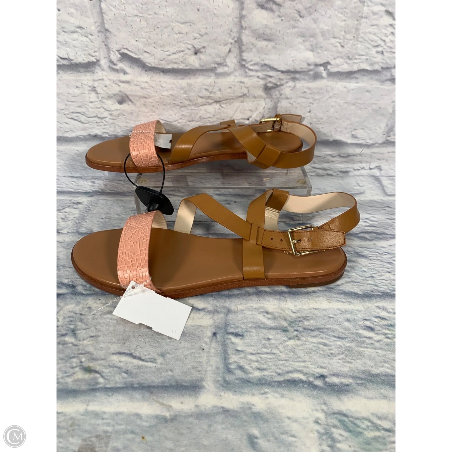 Sandals Flats By Cole-haan In Brown & Pink, Size: 11