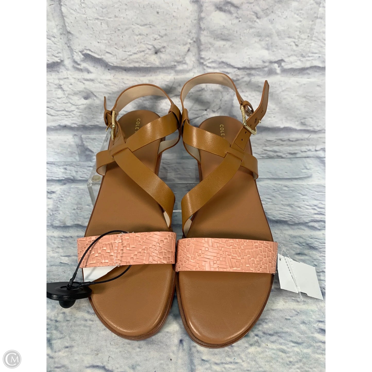 Sandals Flats By Cole-haan In Brown & Pink, Size: 11