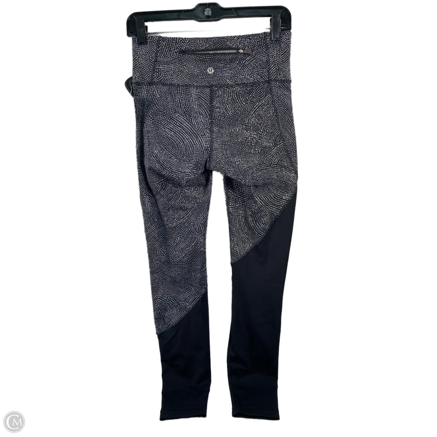 Athletic Leggings By Lululemon In Black & White, Size: S