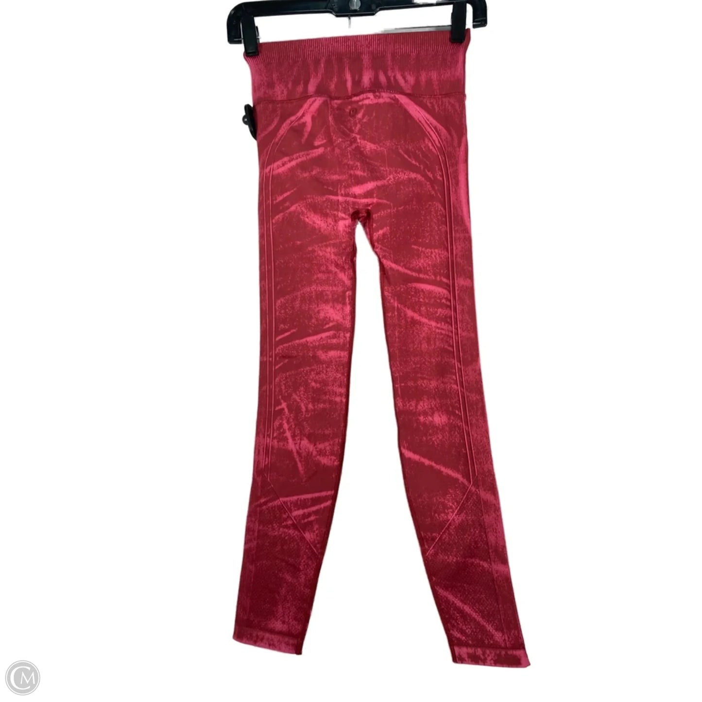 Athletic Leggings By Lululemon In Pink & Red, Size: S