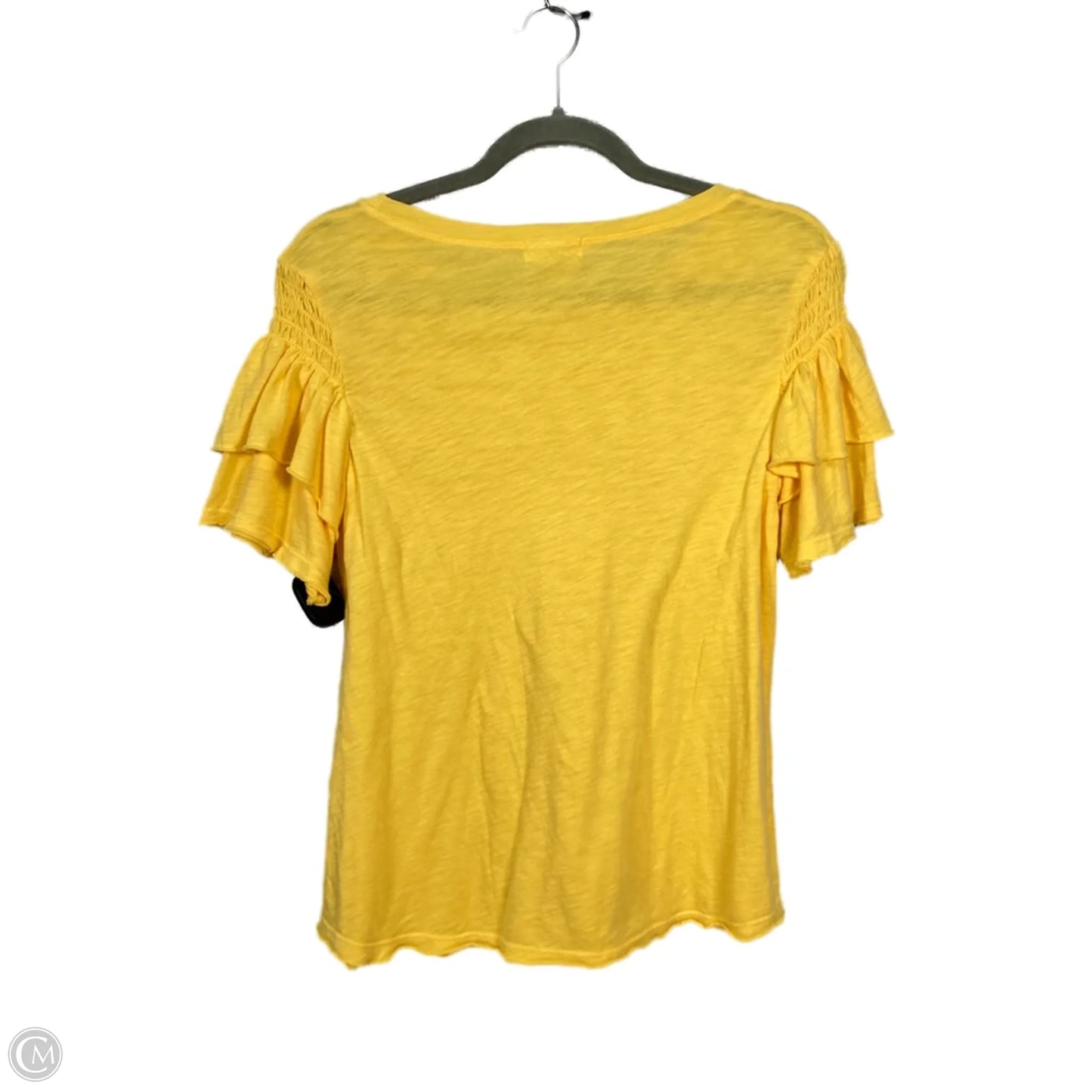 Top Short Sleeve By T.la In Yellow, Size: Xs