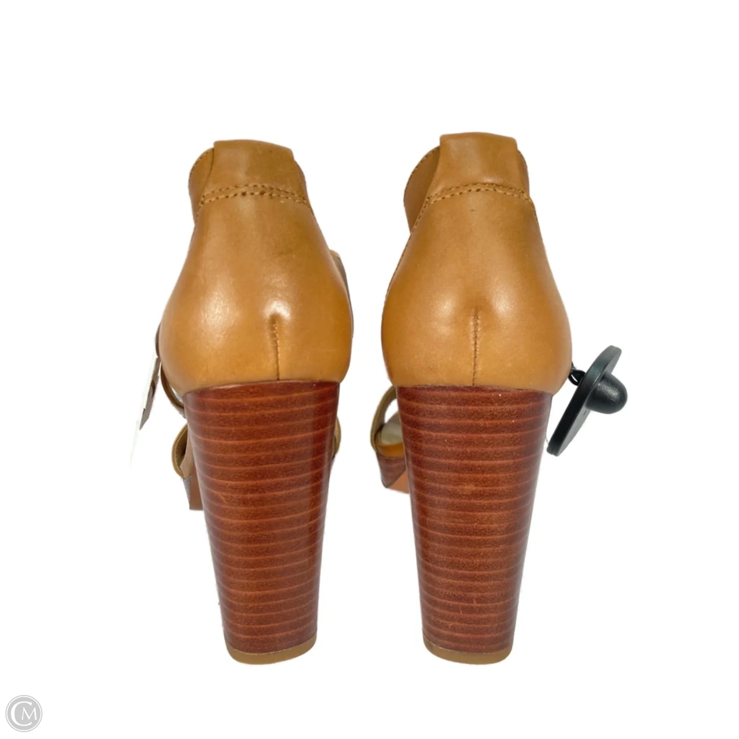 Sandals Heels Block By Franco Sarto In Brown, Size: 7.5