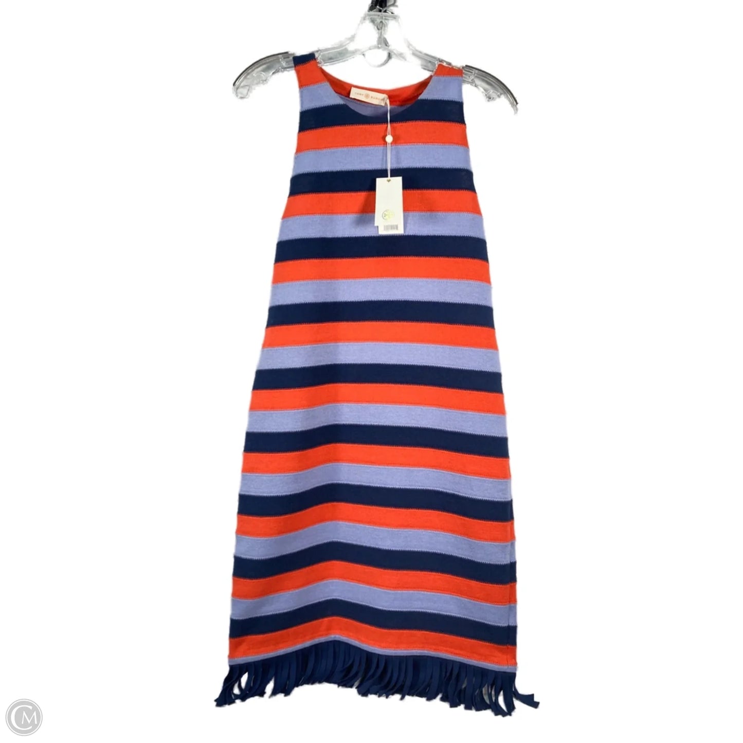 Dress Designer By Tory Burch In Blue & Orange, Size: S