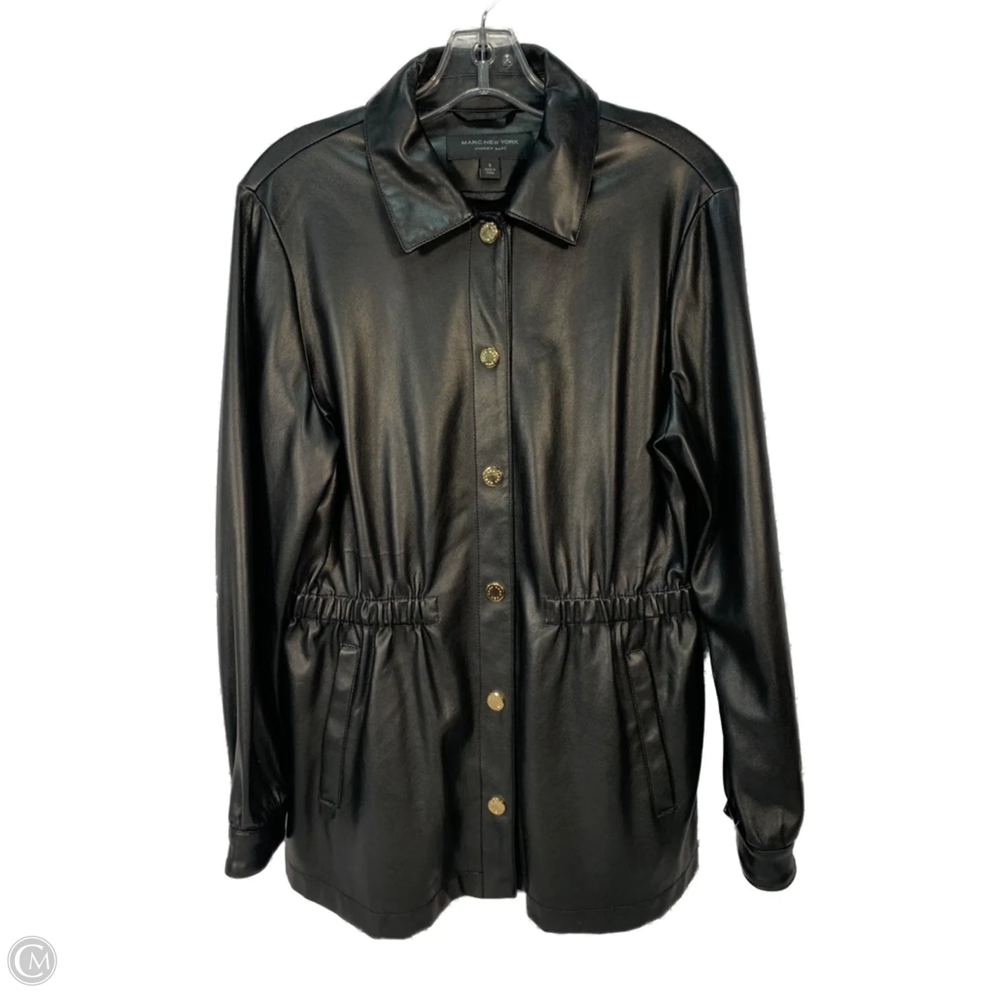 Jacket Shirt By Marc New York In Black, Size: S