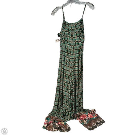 Jumpsuit By Farm Rio In Green & Pink, Size: Xs