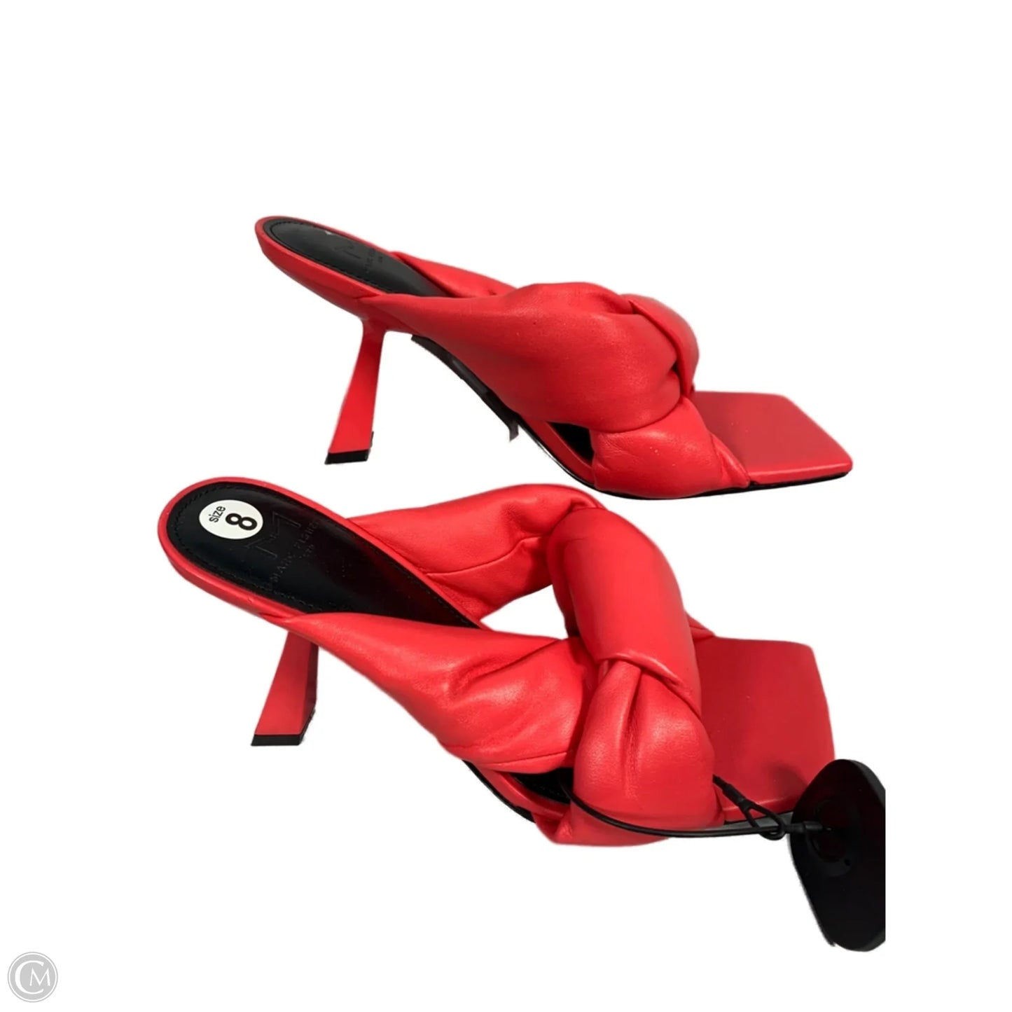 Sandals Heels Stiletto By Marc Fisher In Red, Size: 8