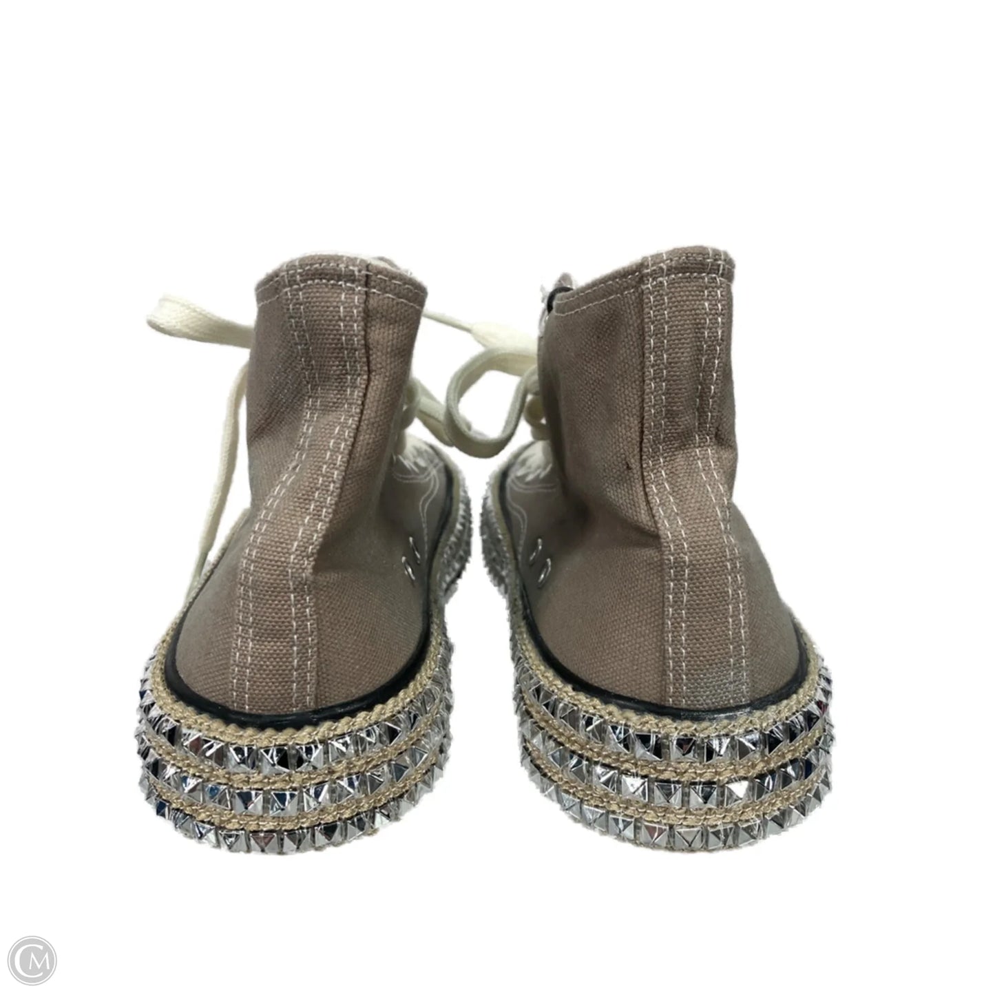 Shoes Sneakers By Clothes Mentor In Cream & Tan, Size: 8.5