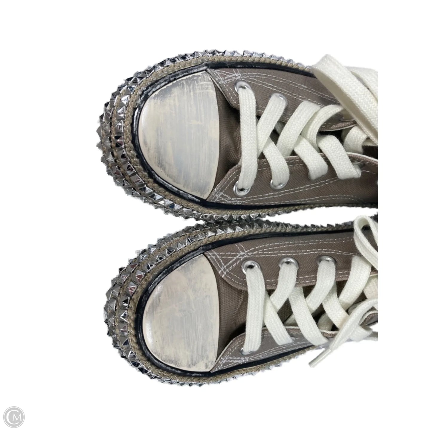 Shoes Sneakers By Clothes Mentor In Cream & Tan, Size: 8.5
