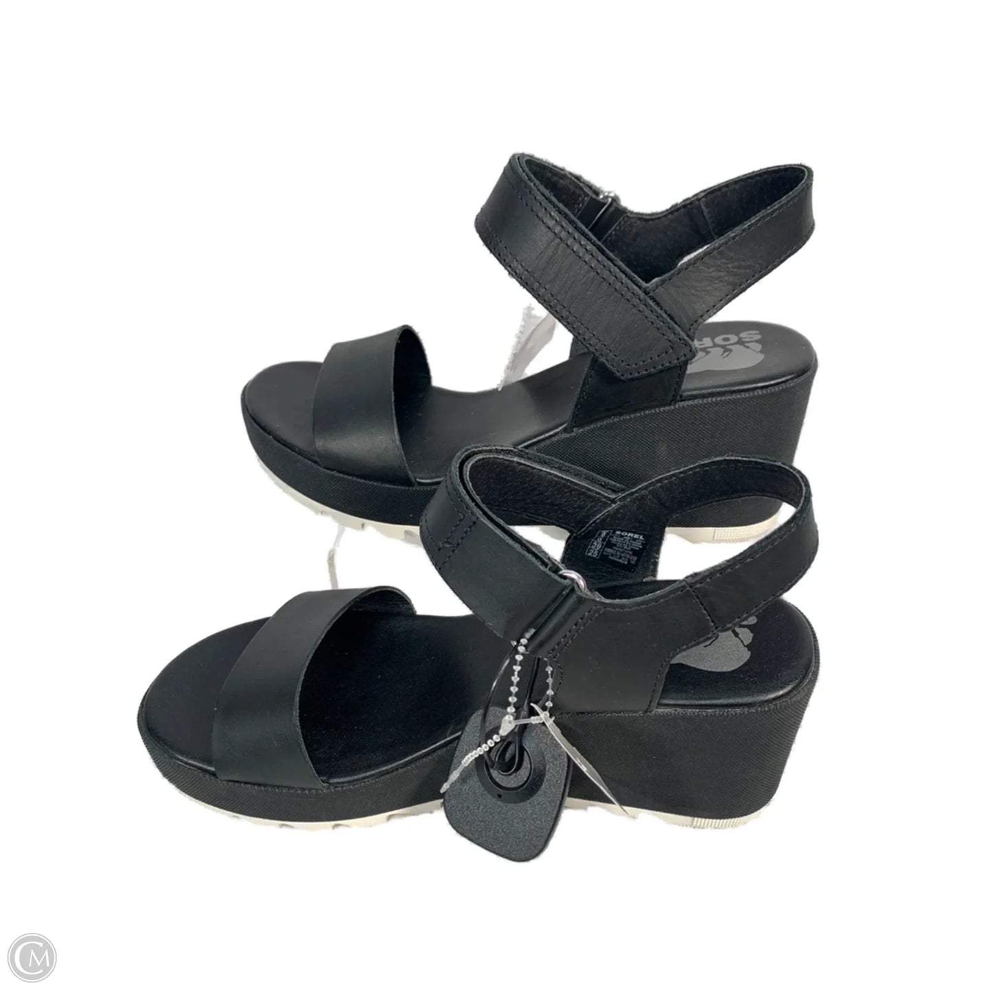 Sandals Heels Platform By Sorel In Black, Size: 8