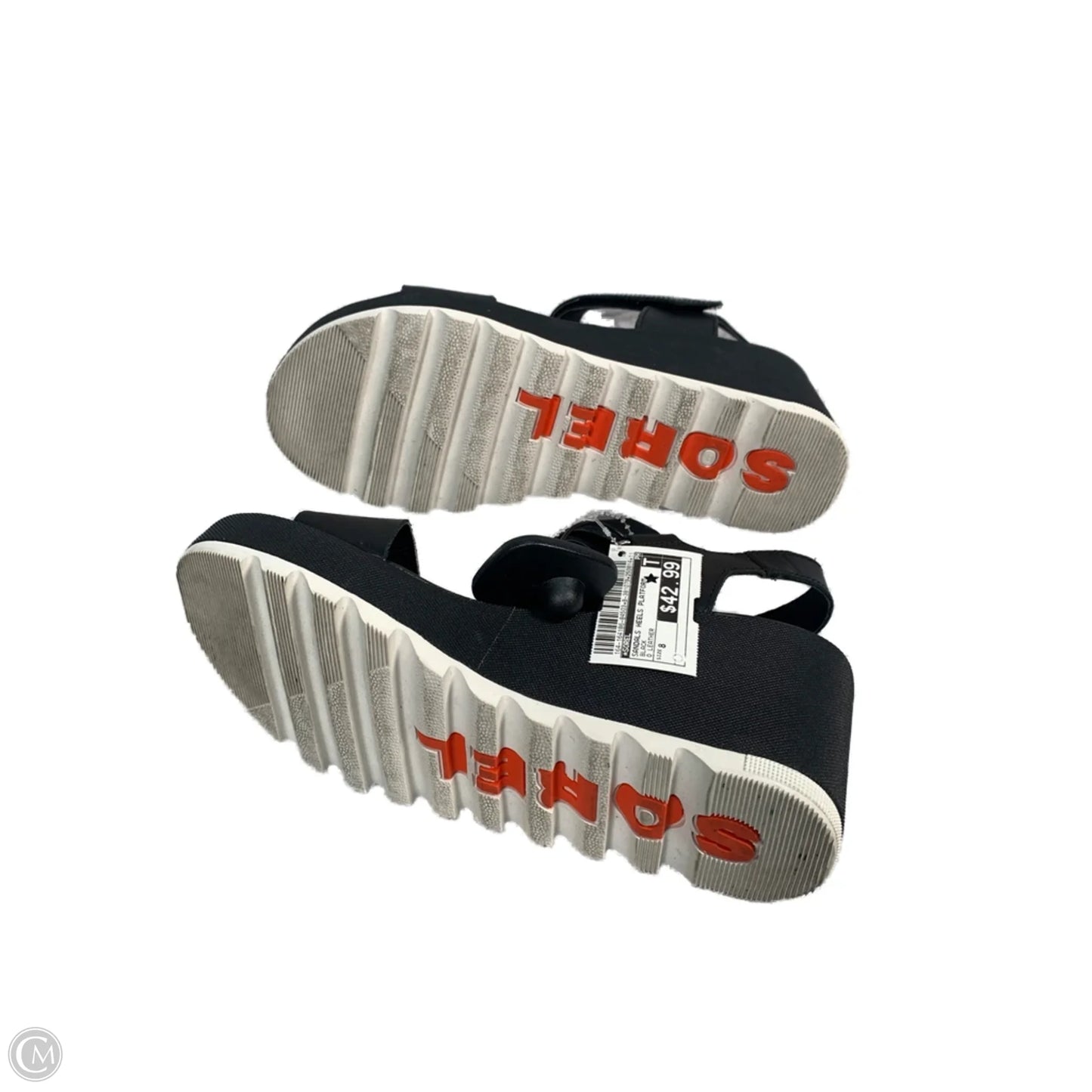 Sandals Heels Platform By Sorel In Black, Size: 8