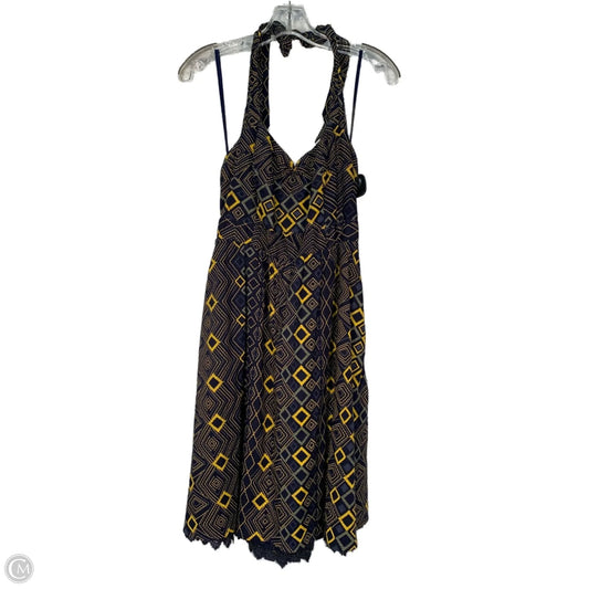 Dress Party Short By Edme And Esyllte In Blue & Yellow, Size: S