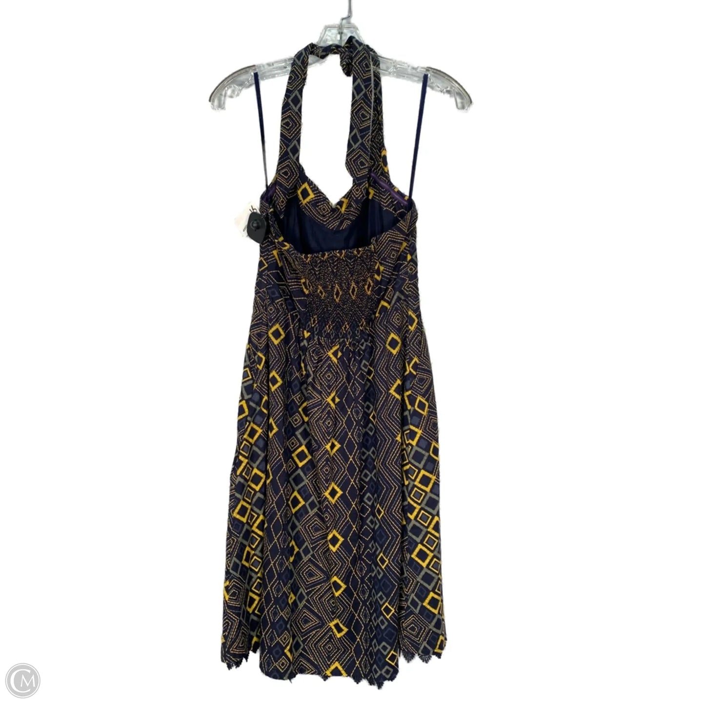 Dress Party Short By Edme And Esyllte In Blue & Yellow, Size: S