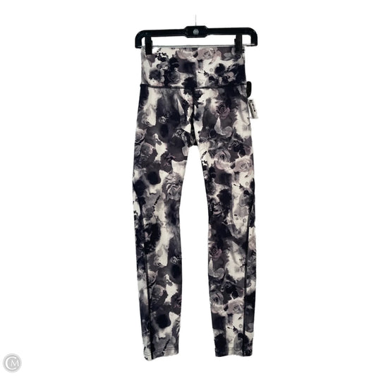 Athletic Leggings By Lululemon In Black & Grey, Size: S