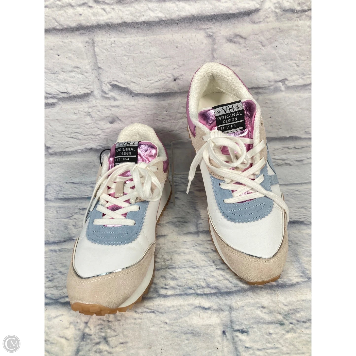 Shoes Sneakers By Vintage Havana In Blue & Cream, Size: 10