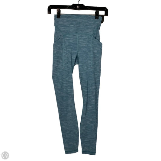 Athletic Leggings By Lululemon In Blue, Size: Xs