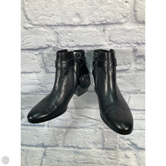 Boots Designer By Coach In Black, Size: 7