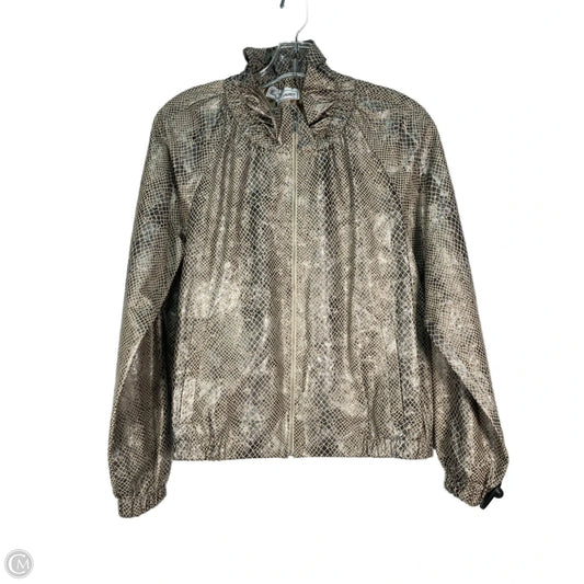 Jacket Windbreaker By Elliott Lauren In Snakeskin Print, Size: S
