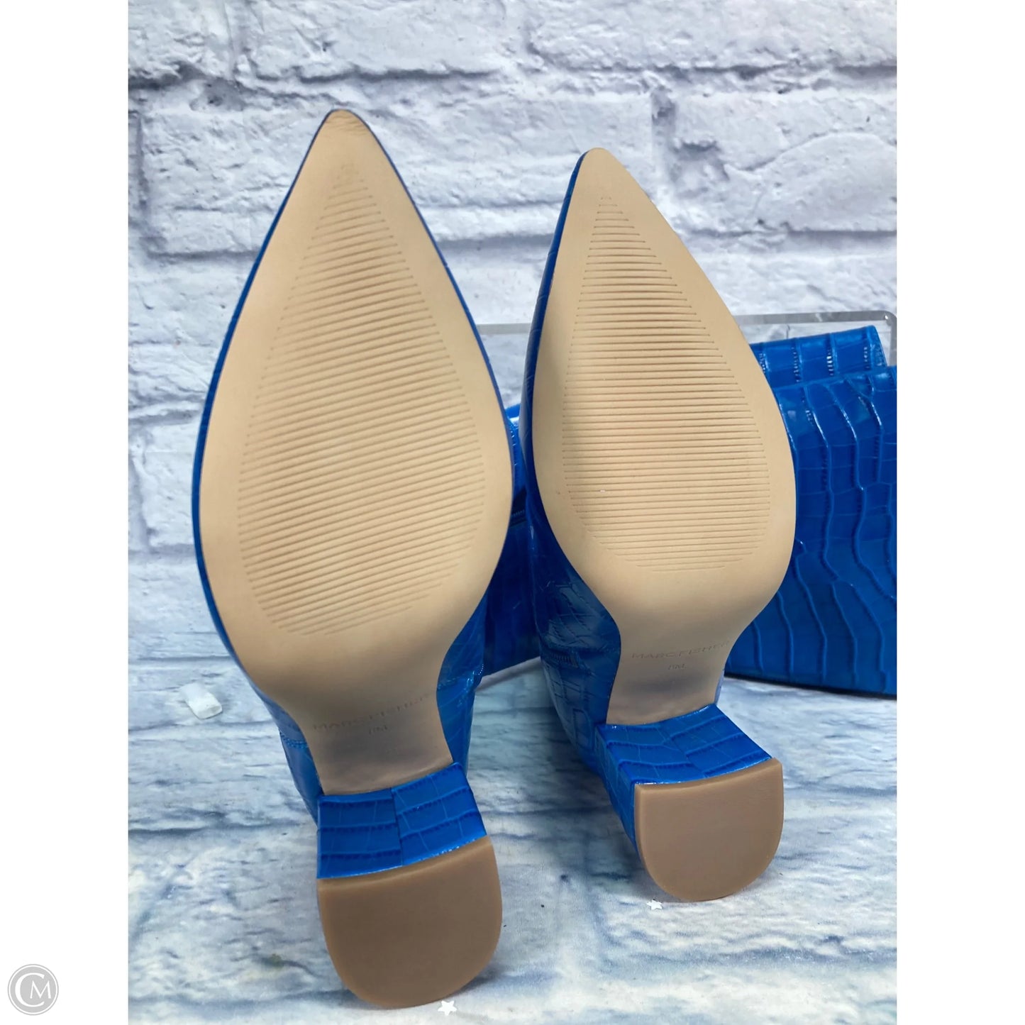 Boots Knee Heels By Marc Fisher In Blue, Size: 8