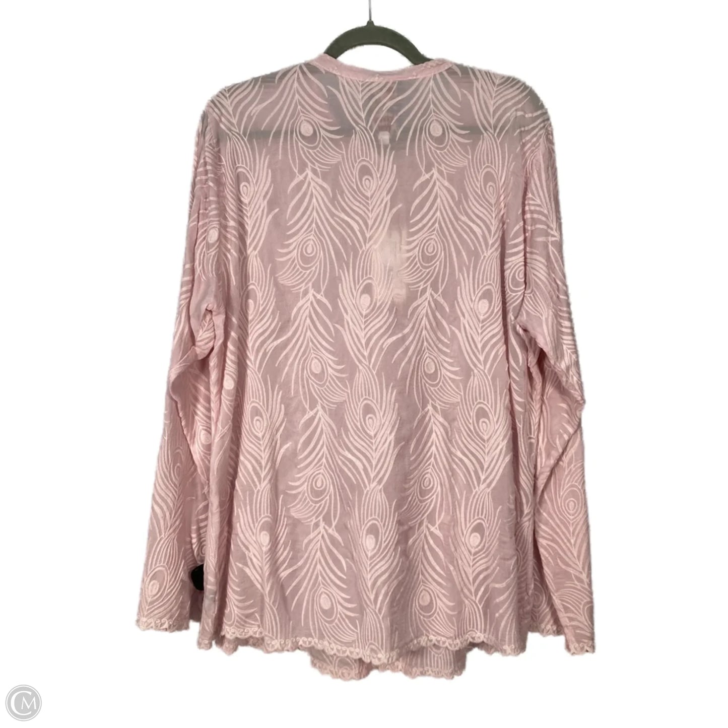 Top Long Sleeve By Johnny Was In Pink, Size: Xl