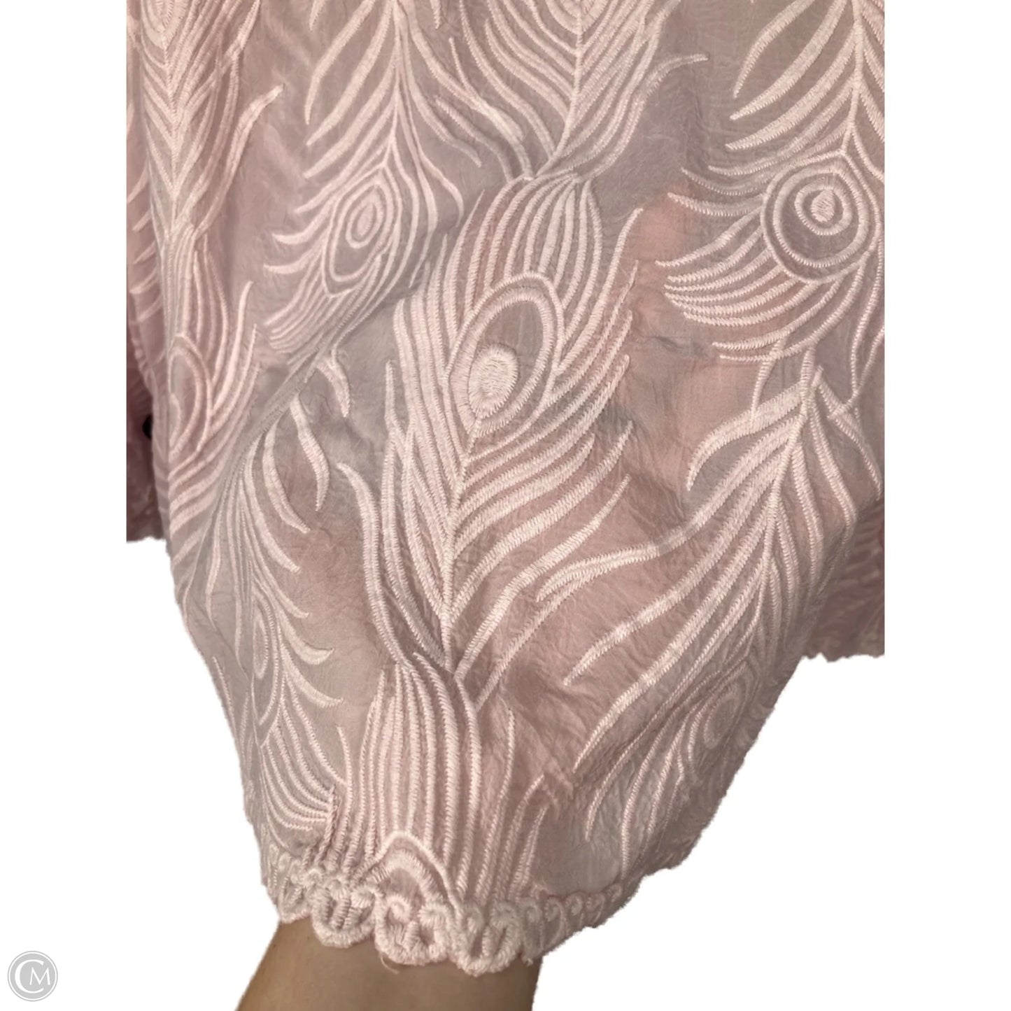 Top Long Sleeve By Johnny Was In Pink, Size: Xl