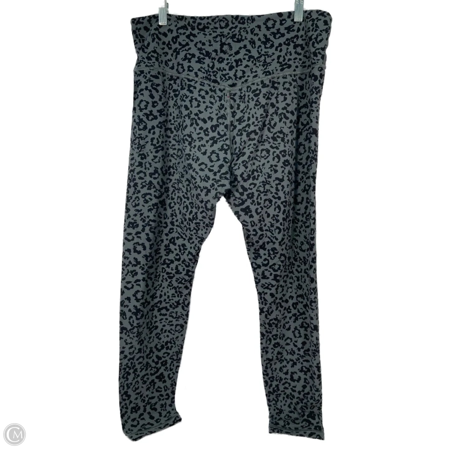 Athletic Leggings By Athleta In Black & Grey, Size: Xl