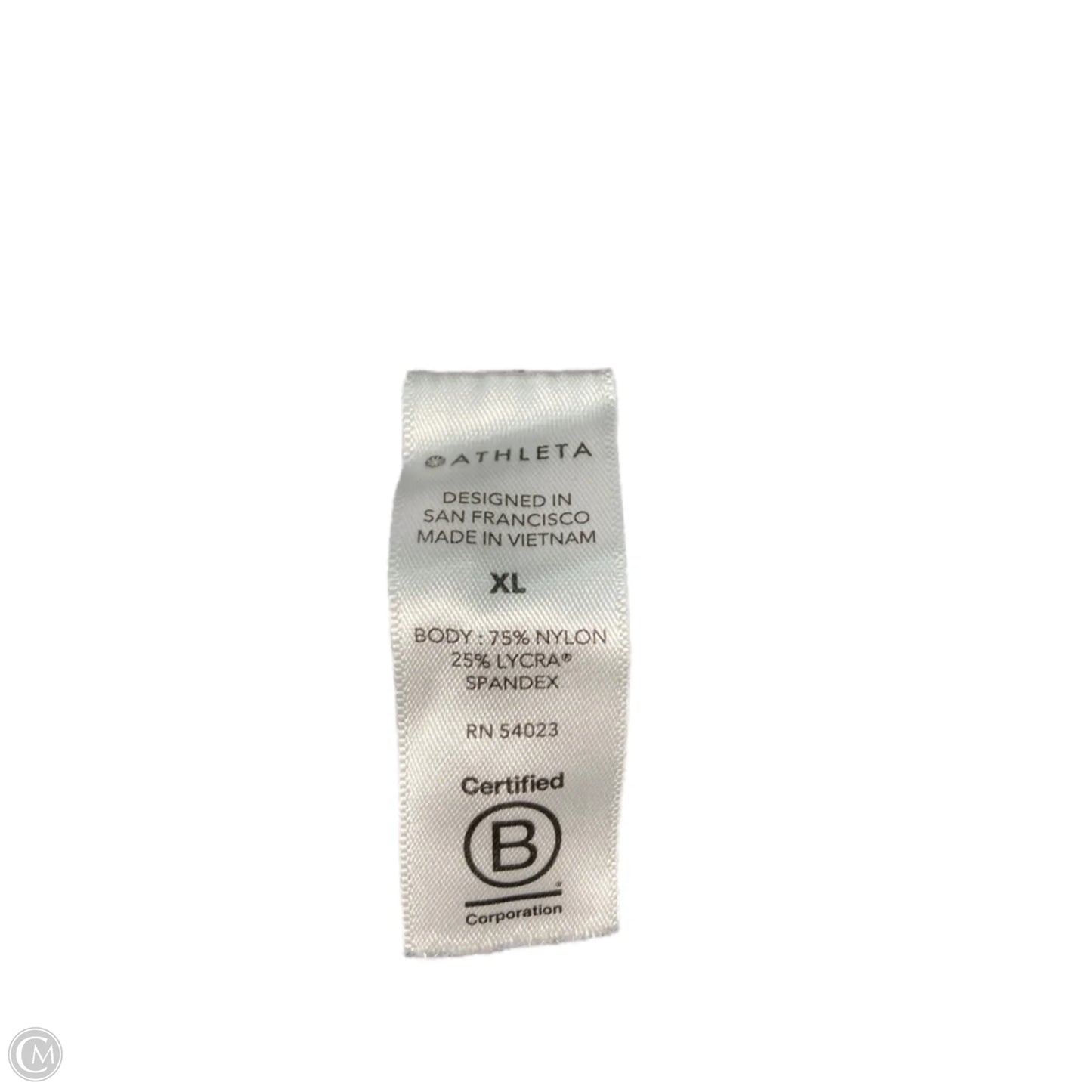Athletic Leggings By Athleta In Black & Grey, Size: Xl