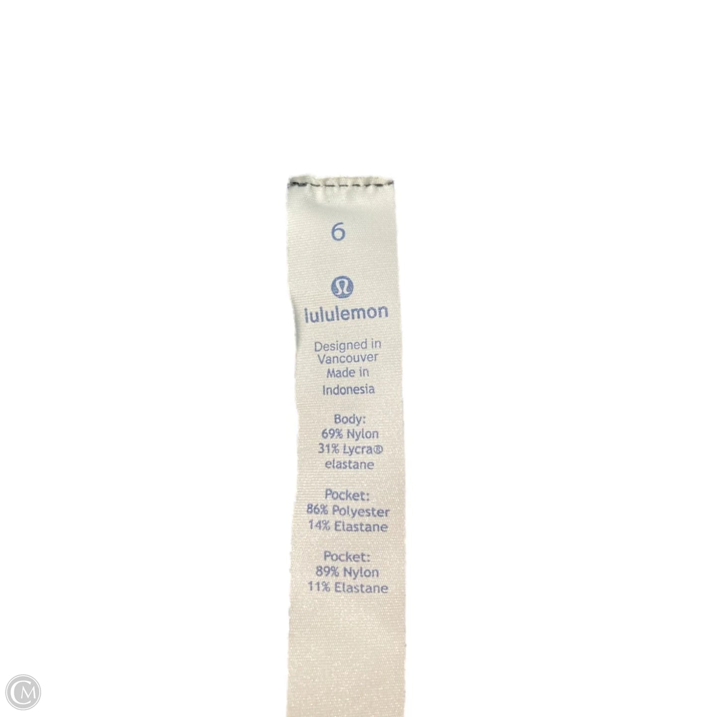 Athletic Shorts By Lululemon In Black & White, Size: S