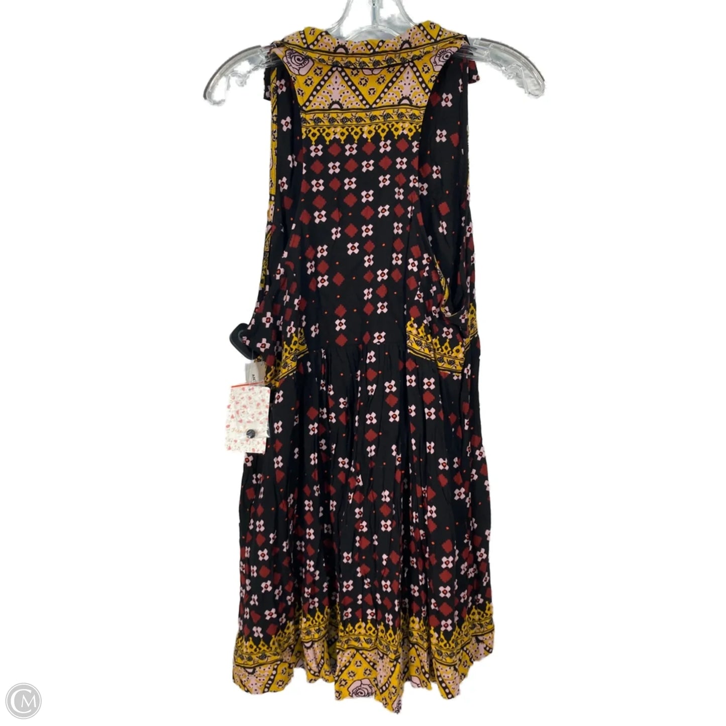Dress Casual Short By Free People In Black & Pink, Size: M