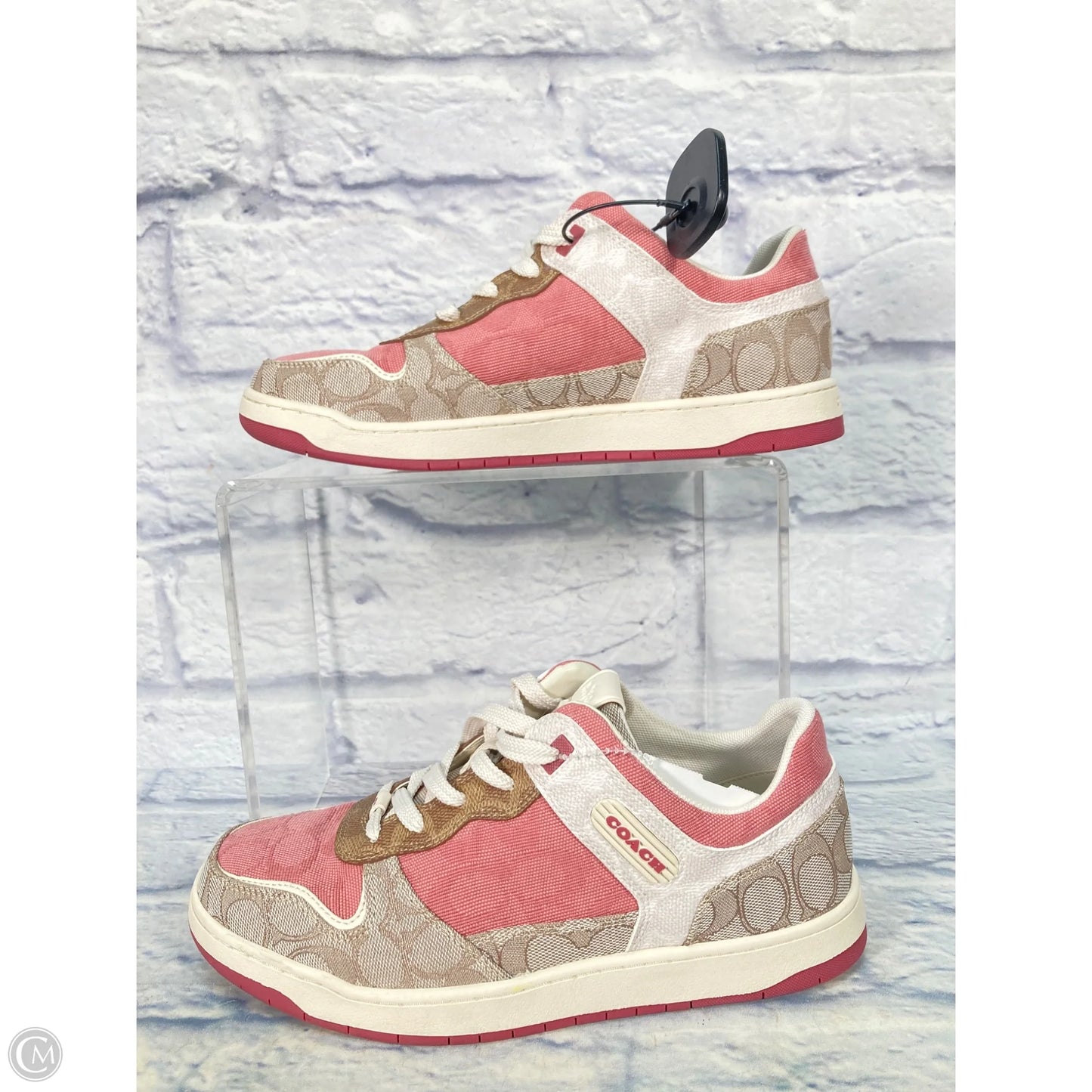 Shoes Designer By Coach In Pink & Tan, Size: 9
