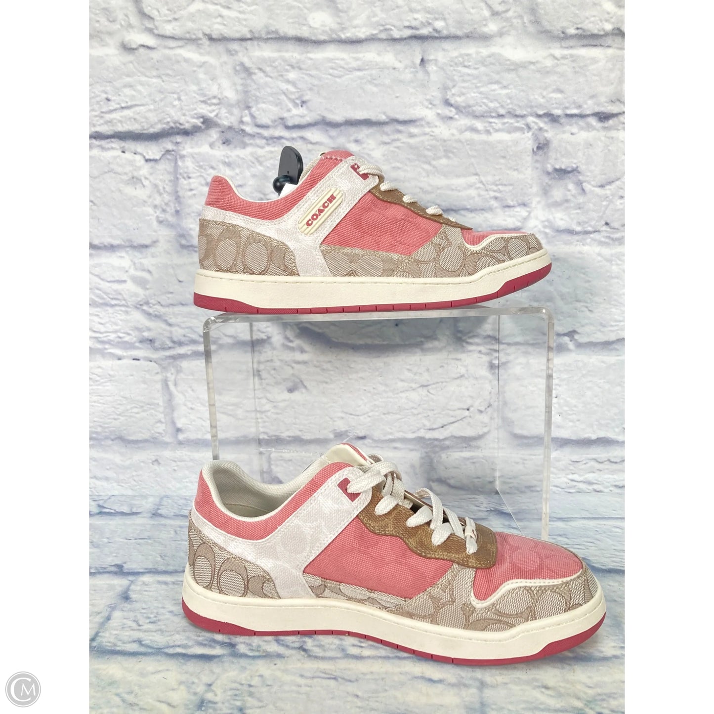 Shoes Designer By Coach In Pink & Tan, Size: 9