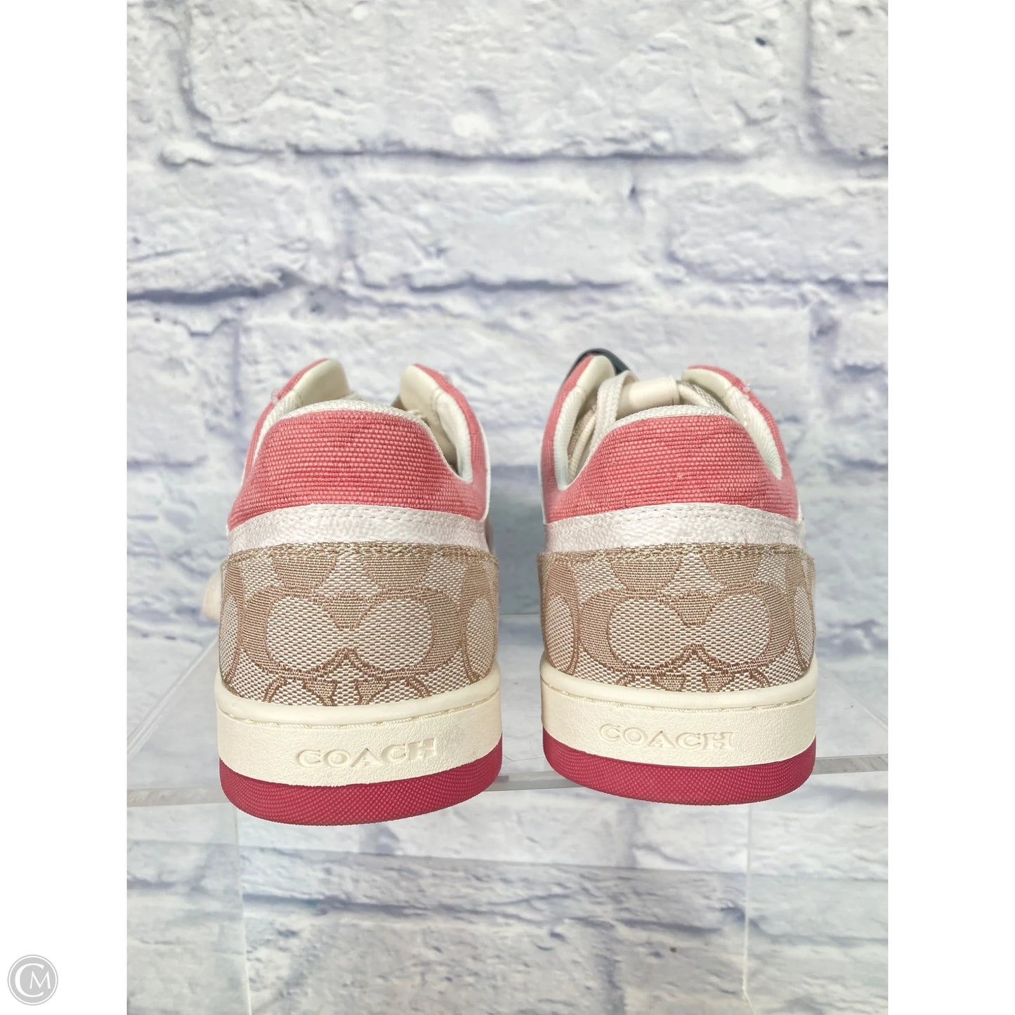 Shoes Designer By Coach In Pink & Tan, Size: 9